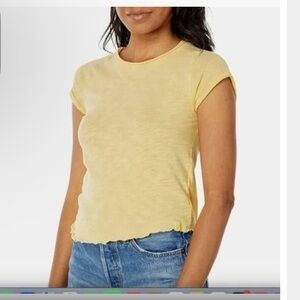 We The Free Yellow Short Sleeve Tee